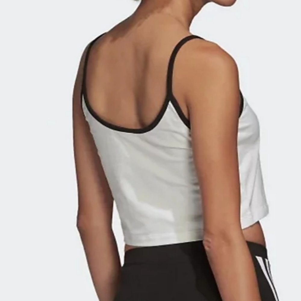 Adidas Spaghetti Strap Cropped Top M, XL NWT - Picture 2 of 6